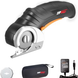 Worx Zipsnip Cordless Electric Scissors, Rechargeable Cardboard Box Cutter, 4V Powerful Fabric Scissors with 2 Safety Blades & Storage Bag WX082L.2