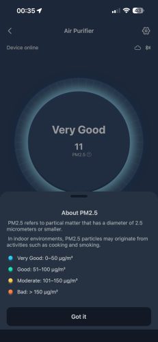 SwitchBot 4 in 1 Air Purifiers Table with Matter, Up to 3620 ft², H13 HEPA Pet Filter, Wireless Charging, Washable Pre-filter, 10 RGB Colors, Work with Apple Home, Alexa, GoogleHome, HomeAssistant photo review