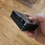 Aurzen ZIP Tri-Fold DLP Truly Mini Projector. Pocket Size. Zero-Lag Focus. One-Click Screen Mirroring. Full-Screen Mode. Type-C Fast Charging. 5.000mAh Battery. Indoor Outdoor Portable Projector.Gold photo review