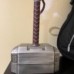 TOKKOT Thor Hammer Tool Box. Multifunctional Home Repair Tool Set Excellent Hand Tool Novelty Gift for Men as Halloween Prop Cosplay Hammer (Silver) photo review