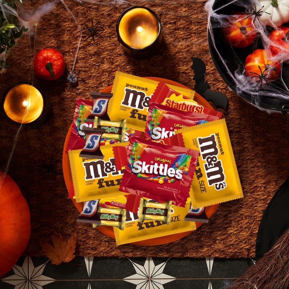 M&M's. SNICKERS & More Fun Size Halloween Candy Variety Pack. 195 Ct Bulk Bag - Image 5