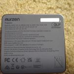 Aurzen ZIP Tri-Fold DLP Truly Mini Projector. Pocket Size. Zero-Lag Focus. One-Click Screen Mirroring. Full-Screen Mode. Type-C Fast Charging. 5.000mAh Battery. Indoor Outdoor Portable Projector.Gold photo review