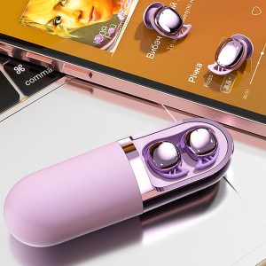 S13 Vibration Massage Bluetooth Headphones, Wireless Headphones, 6.0 Wireless Sleep Earbuds Equipped with Vibration Earphone Case, Earbuds Noise Cancelling Provide Relaxation and Massage