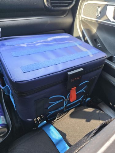 LiTHELi Frozen Pack 12V Car Refrigerator & Portable Electric Cooler. 20L/21QT with 2 U20 Batteries. -4~68℉ Travel Fridge Freezer for Camping. photo review