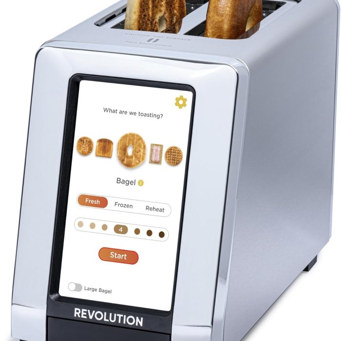 Revolution R180 Connect Touchscreen Smart Toaster with High-Speed InstaGLO Technology – Choose from 6 Bread Types. 7 Browning Levels. & Toastie Press Mode (Stainless Steel. 2-Slice)