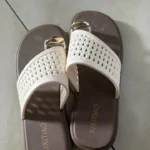 Thin, relaxed style, one-strap woven flip-flops for women, perfect for summer, non-slip, flat, and suitable for vacations and beaches. photo review