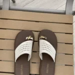 Thin, relaxed style, one-strap woven flip-flops for women, perfect for summer, non-slip, flat, and suitable for vacations and beaches. photo review