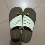 Thin, relaxed style, one-strap woven flip-flops for women, perfect for summer, non-slip, flat, and suitable for vacations and beaches. photo review