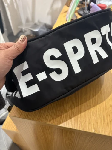 Trendy casual Oxford cloth crossbody bag with simple lettering, large capacity, women's shoulder bag, 2026 fashion tote bag. photo review