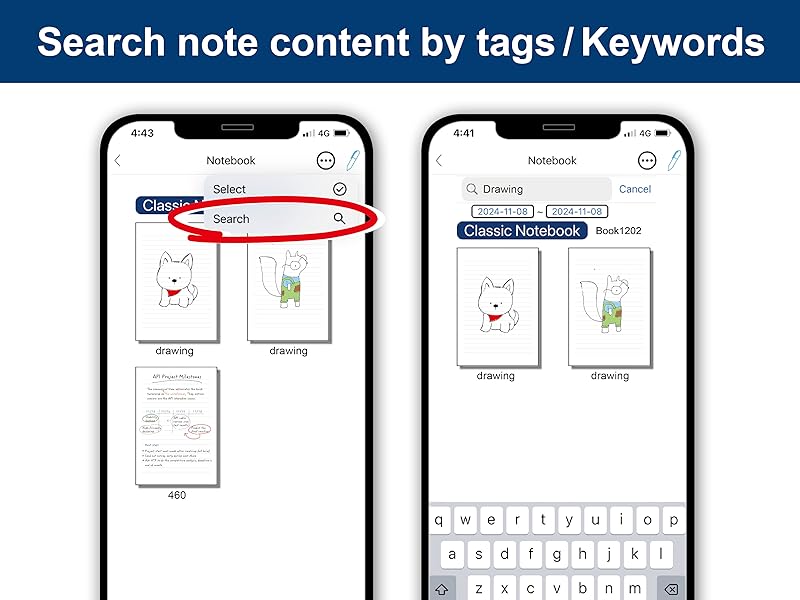 Smart Sync Pen for Note Taking with Notebook and Writing Board.Real-time Sync for Digitizing.Convert to Text.Storing.Sharing Paper Notes via APP on Smartphone/IPAD (Android and iOS)