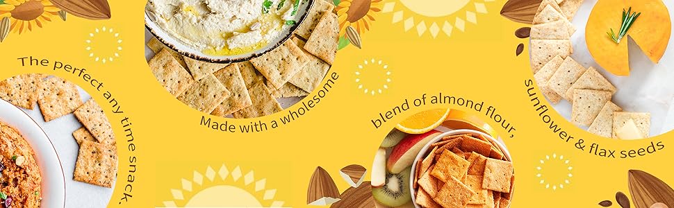 Simple Mills Almond Flour Crackers. Family Size Variety Pack (Fine Ground Sea Salt and Rosemary & Sea Salt) - Gluten Free. Vegan. Healthy Snacks. 12.75 Ounce (Pack of 1)