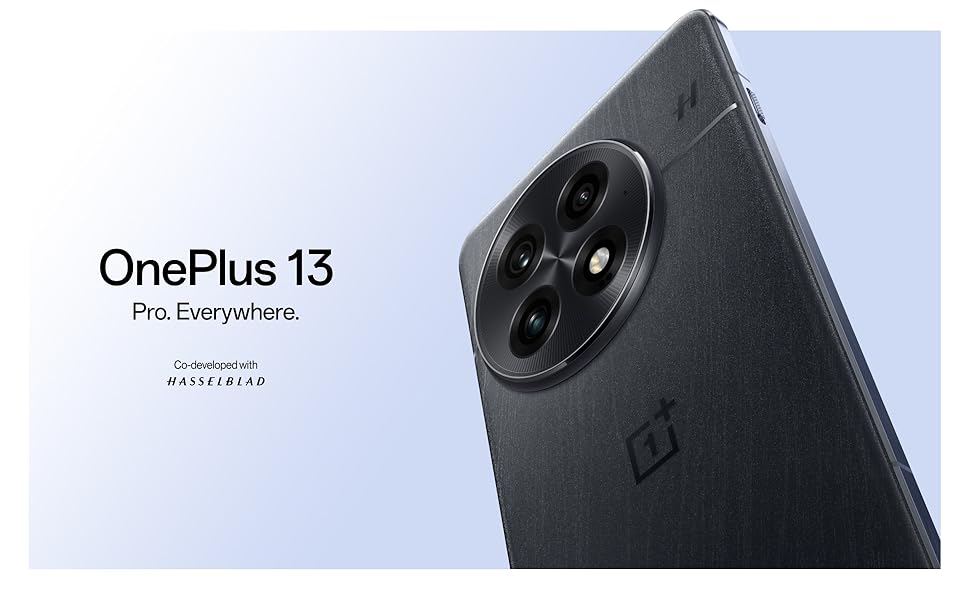 OnePlus 13. 16GB RAM + 512GB Storage. Dual-SIM. Unlocked Android Smartphone. Snapdragon 8 Elite. 80W SUPERVOOC Fast Charging and 50W AIRVOOC Charging. Advanced Hasselblad Camera. 2025. Black Eclipse