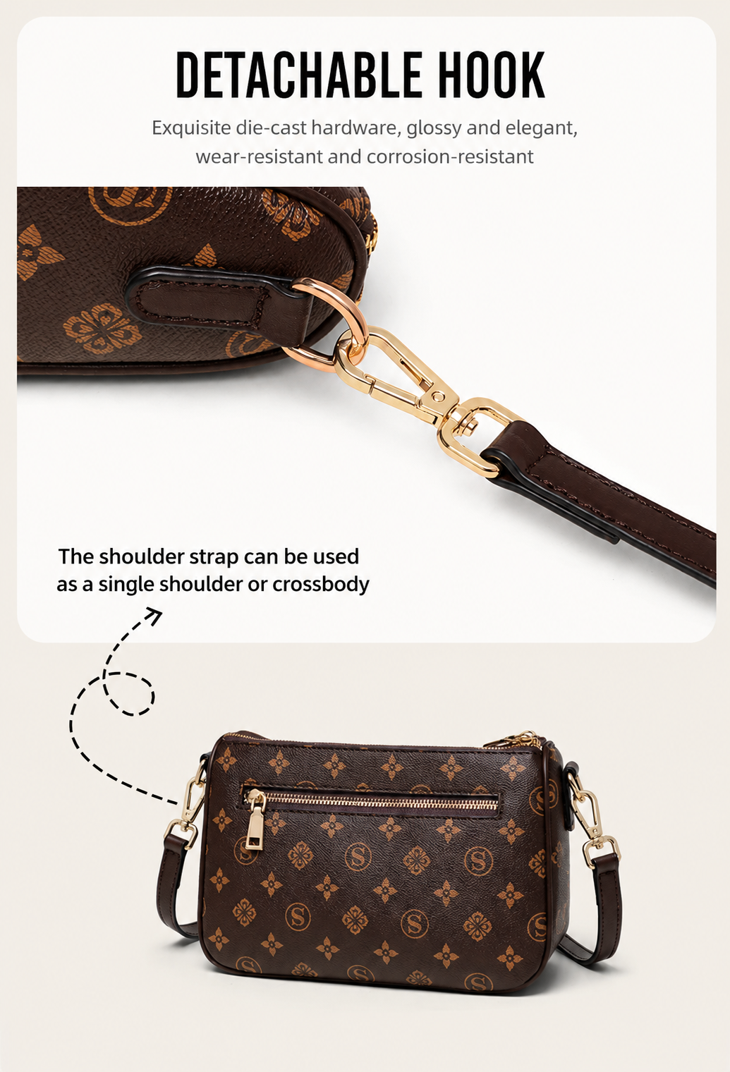 Viney 2026 New Women's Bag Summer Shoulder Bag Crossbody Bag Large Capacity Fashionable and Versatile