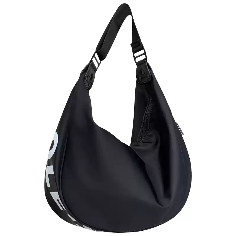 Trendy casual Oxford cloth crossbody bag with simple lettering, large capacity, women's shoulder bag, 2026 fashion tote bag.