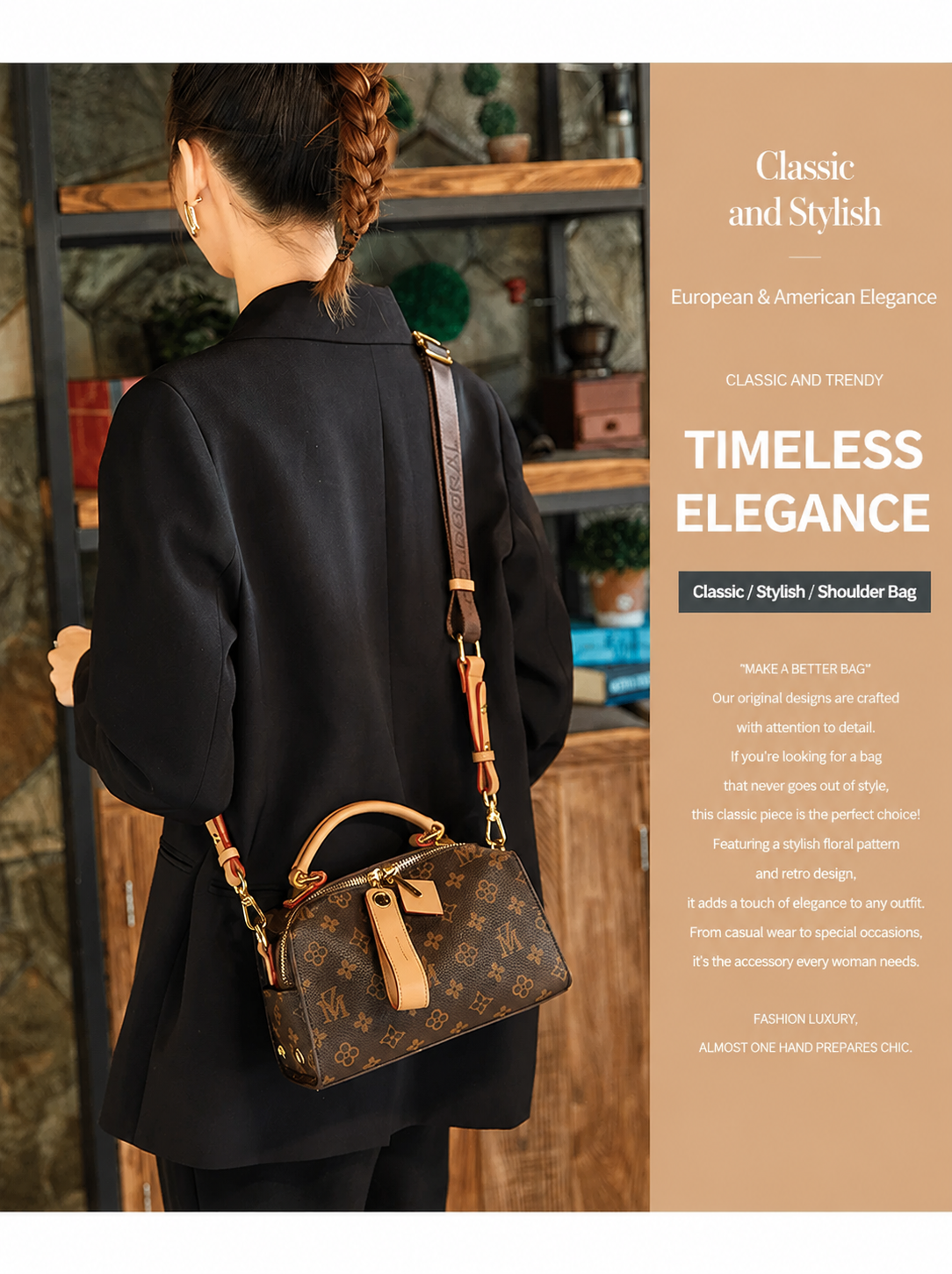 Hong Kong brand genuine leather handbag for women, 2026 summer new style, versatile Boston bag, fashionable shoulder/crossbody bag.