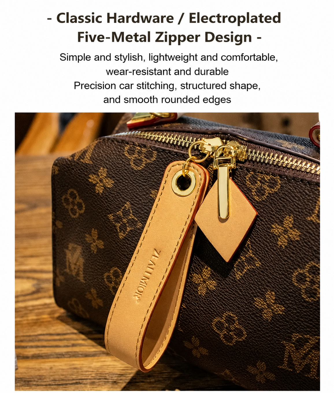 Hong Kong brand genuine leather handbag for women, 2026 summer new style, versatile Boston bag, fashionable shoulder/crossbody bag.
